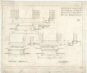 Billing, Hermann; Singen; Krankenhaus - Pförtner- und Aborthäuschen am Haupteingang, Granitarbeiten (Detail)