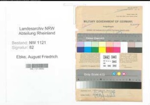 Entnazifizierung August Friedrich Ebke , geb. 14.04.1913 (Jurist)