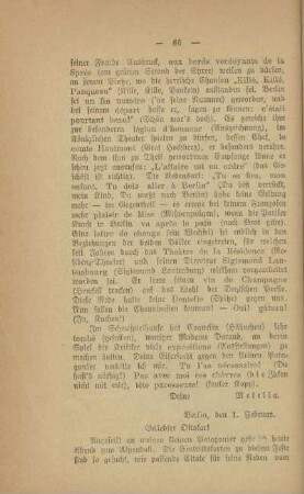 Berlin, den 1. Februar [1902]