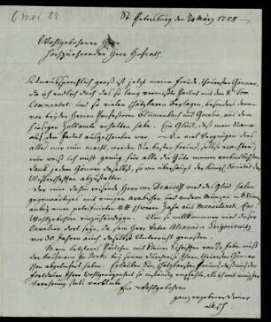[Brief des Barons von Asch an Heyne vom 03.03./14.03.1788]