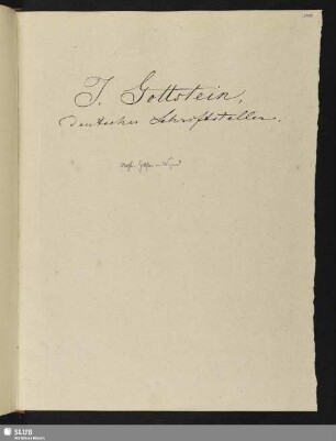 Nr. 134. Gottstein, J.
