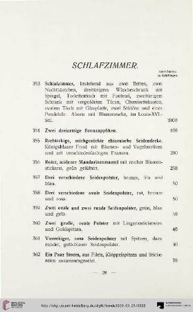 Schlafzimmer (Nr. 353-397)