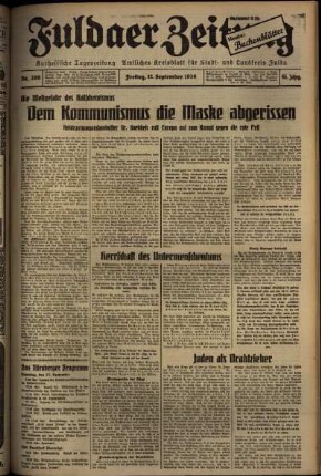 Ausgabe vom Freitag, den 11. September 1936.
