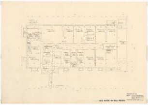Zoologisches Institut und Isotopen-Labor der Universität Köln: Universitätsgebäude: Grundriss Kellergeschoss 1:100