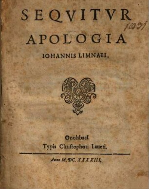 Dissertatio Apologetica De Statu Imperij Romano Germanici