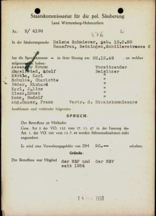 Schmierer, Helene