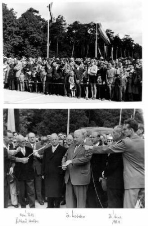 Eröffnung der Strecke Bruchhausen - Baden-Baden am 26.08.1956