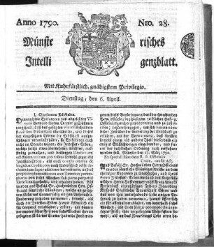 Münsterisches Intelligenzblatt