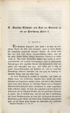 F. C. Schlosser's Weltgeschichte für das deutsche Volk, 15. Neuere Geschichte ; 7. Theil : III. Geschichte des siebenzehnten Jahrhunderts (Fortsetzung)