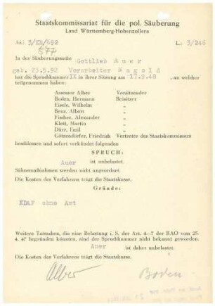 Auer, Gottlieb