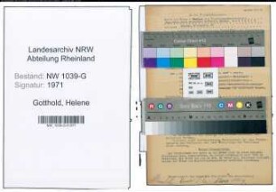 Entnazifizierung Helene Gotthold , geb. 00.00.0000 ()