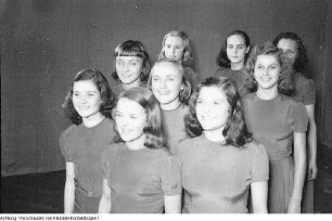 Dresden, Palucca Schule Dresden, Trainingsarbeit mit Kindern, 1950-1952