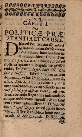 Tractatio iur. polit. de reipublicae constitutione