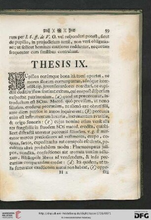 Thesis IX