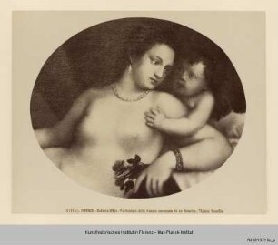 Venus und Cupido mit Rebhuhn - Liegende Venus mit Amor, einem Hund u. einem Rebhuhn