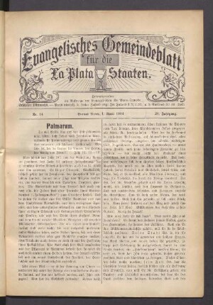 No. 14. 1. April 1914