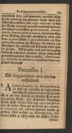 Processus I.