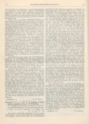 311-312 [Rezension] Herrmann, Wilhelm, Die mit der Theologie verknüpfte Not der evangelischen Kirche u. ihre Überwindung