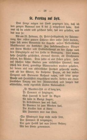 St. Petritag auf Sylt