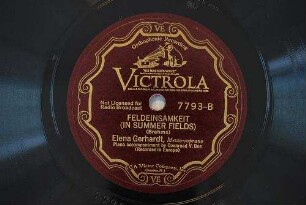 Feldeinsamkeit (In summer fields) / (Brahms)