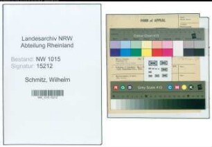 Entnazifizierung Wilhelm Schmitz , geb. 00.00.0000 (Verwaltungsangestellter)