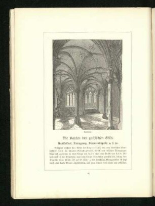 Kapitelsaal, Kreuzgang, Brunnenkapelle u.f.m.