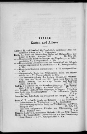 Karten und Atlasse