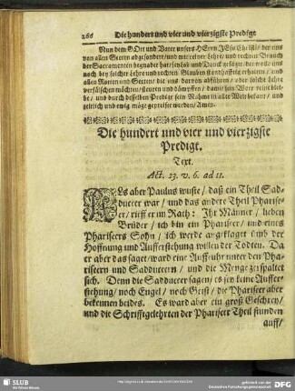 Die hundert und vier und vierzigste Predigt