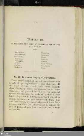 Chapter III. To preserve the pulp of different fruits for making ices