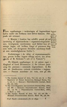 Årsberättelse om technologiens framsteg. 1844 (1849)