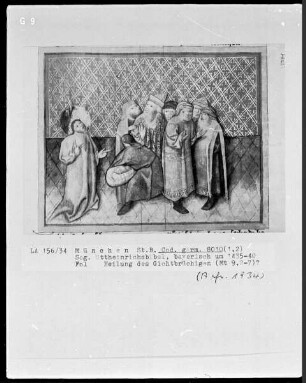 Ottheinrichsbibel — Heilung des Gichtbrüchigen?