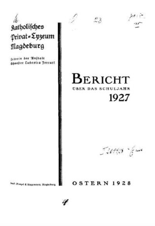 1927/28: Bericht ... - 1927/28