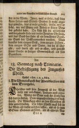 803-815, Am 18. Sonntag nach Trinitatis. - Am 20. Sonntag nach Trinitatis.