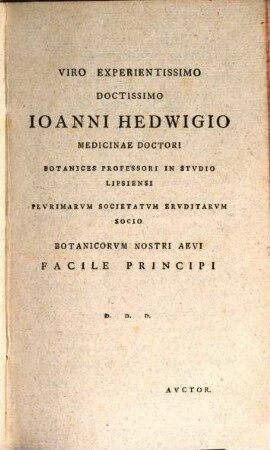Nomenclator Botanicvs : Omnes Plantas Ab Illvstr. Carolo A Linné Descriptas Aliisqve Botanicis Temporis Recentioris Detectas Envmerans