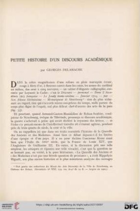 6: Petite histoire d´un discours académique