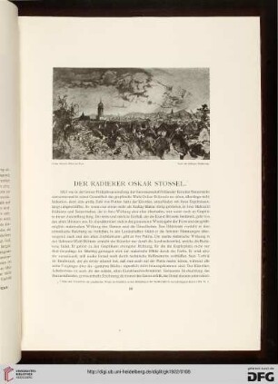 Der Radierer Oskar Stössel