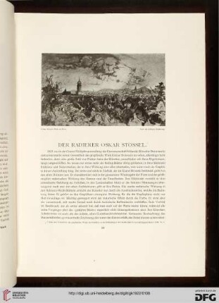 Der Radierer Oskar Stössel