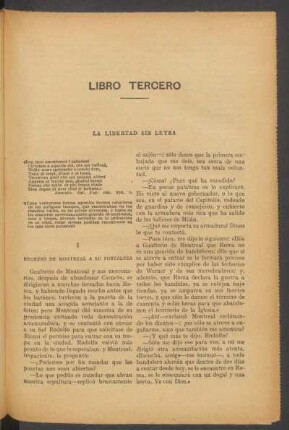 Libro tercero - La libertad sin leyes