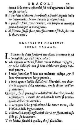 Oracoli Di Christophoro Canale.
