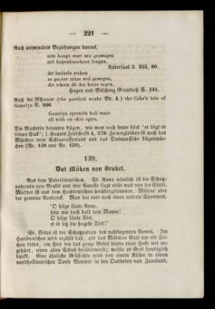 139. Dat Mäken von Brakel.