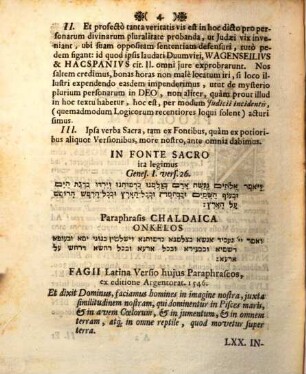 Ṣelem elohîm ašer nivrâ bô Ādām, h.e. De Imagine Dei, Ad Qvam Homo Creandvs Fvit, Exercitatio Theologica