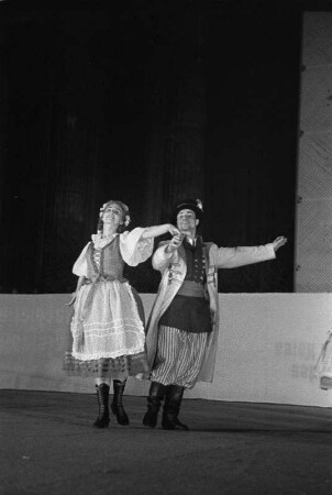 Szenen aus dem Gastspiel des Moissejew-Ensembles , Staatsoper, 05.06.1954