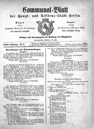 1864,8: No. 8, 21. Februar 1864