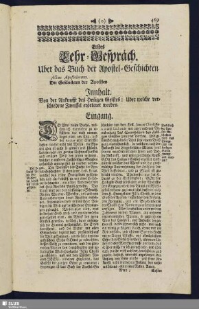 [Zweite Abteilung. Uber die Geschichten der Apostlen]