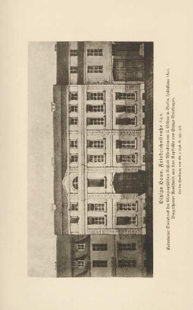 Hitzigs Haus, Friedrichstraße 242 ...