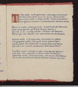 Trübe seele - so fragtest du - was trägst du trauer? : [SW VI/VII: H14]; [SW VI/VII, S. 74/214]