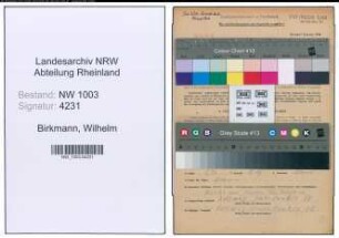 Entnazifizierung Wilhelm Birkmann , geb. 18.02.1899 (Portier)