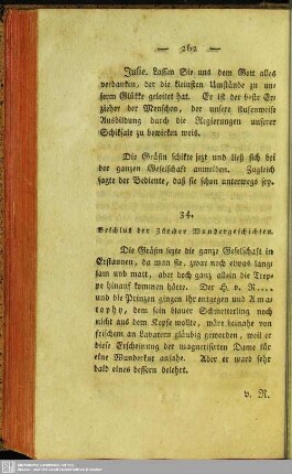 34. Beschluß der Zürcher Wundergeschichten