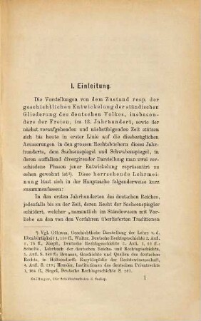 Die Schöffenbarfreien des Sachsenspiegels : Untersuchungen zur Geschichte der Standesverhältnisse in Deutschland