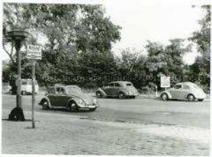 Zonengrenze an der Königsstraße in Berlin-Wannsee